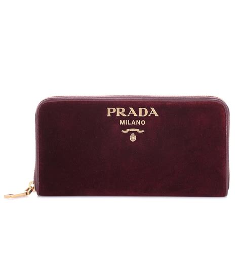 prada velvet wallet|Prada wallet for women.